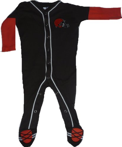 Cleveland Browns 0 / 3 Month Baby Creeper Sleeper Pajamas
