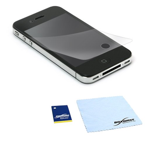 BoxWave iPhone 4 ClearTouch Crystal Screen Protector - Premium Quality, Ultra Crystal Clear Film Skin to Shield Against Scratches (Includes Lint Free Cleaning Cloth and Applicator Card) - iPhone 4 Screen Guards and Covers