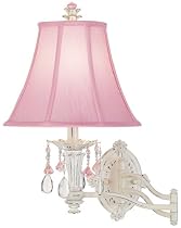 Pretty in Pink Plug-In Style Swing Arm Wall Lamp