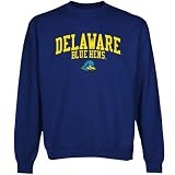 NCAA Delaware Fightin' Blue Hens Team Arch Crew Neck Fleece Sweatshirt - Royal Blue
