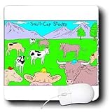 Londons Times Funny Cow Cartoons - Small Cap Stock - Mouse Pads