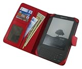 rooCase Folio (Red) Leather Case for Amazon Kindle Wireless Reading Device with 6" Display 3G + Wi-Fi (3rd Generation and Latest Generation) - With rooCASE Retail Gift Box