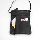 große Echt Leder M. Lovis Umhängetasche Portemonnaie Reisetasche Traveller Bag Carry-All Umhänger für Sicherheit Diebstahlschutz Unisex