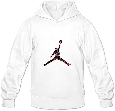 Men's Michael Jordan Logo Hoodies White XL