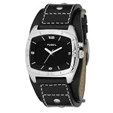 Fossil - AM3696 - Montre Homme - Quartz analogique - Bracelet de force en Cuir noir