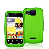Neon Green Rubberized Snap-On Hard Skin Case Cover for Motorola Citrus WX44 ....