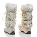 Mukluk Wrap Around Mid Calf Faux Fur Boots, Women Winter Snow Boot
