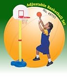 Play-N-Pro Basketball Plastic Set w/ Breakaway Slam Dunk Rim by Tim Mee Toy, Ages 2 and up.