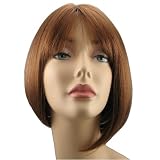 Corinna wigs, Short Synthetic Realistic Bob Style Women wigs, Copper Color!