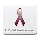 Sickle Cell Anemia Awareness Ribbon Mouse Pad
