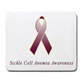 Sickle Cell Anemia Awareness Ribbon Mouse Pad