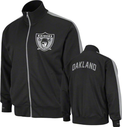 Oakland Raiders Mitchell & Ness Goal NFL Post Track Jacket