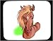 Decorated Mouse Pad with mare, horse, animal