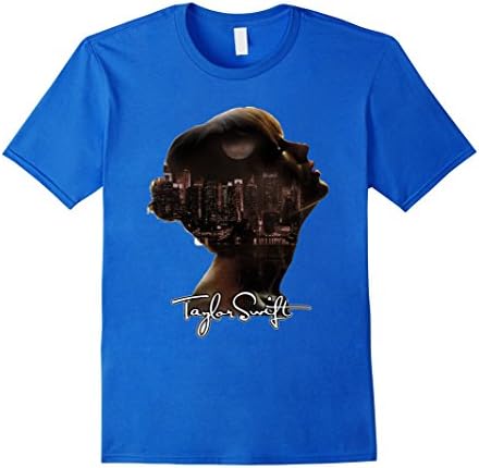 Men's Taylors Swif-t Singer T-Shirts Small Royal Blue