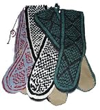 Mukluks Wool Slipper Sox with Leather Sole