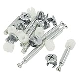 SODIAL(R)8セット家具サイド取り付け直径0.44"カム継手ダボ前挿入ナット