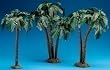 Set of 2 Fontanini 7.5" Nativity Village Multi Trunk Palm Tree 3-Pc Sets #56830