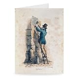 Billposter (colour litho) by Antoine.. - Greeting Card (Pack of 2) - 7x5 inch - Art247 - Standard Size - Pack Of 2