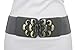 TFJ Women Fashion Belt Wide Metal Chain Thick Hip High Waist Gold Plates XS S M L