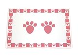 Petrageous PE10049 Placemat Pet Paws Pink