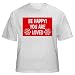 BE HAPPY YOU ARE LOVED Youth T-Shirt (for Kids) ASH GREY LARGE