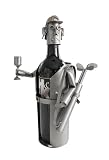 Male Golfer Wine Bottle Holder / Caddie / Caddy Gift