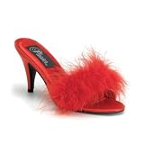 Pleaser Women's Amour-03,Red,7 M