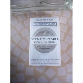  Slatkin & Co Twisted Peppermint Scentportable Fragrance Refills 2