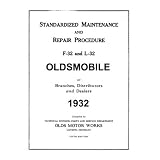 1932 OLDSMOBILE Shop Service Repair Manual Book by Oldsmobile