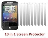 Invero HTC Wildfire High Quality 10 Pack Screen Protector + FREE Cloth