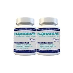 Lipozene Diet Pills - Maximum Strength Fat Loss Formula - 1500mg , 60 Capsules