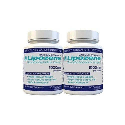 Lipozene Diet Pills - Maximum Strength Fat Loss Formula - 1500mg , 60 Capsules