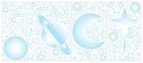 RoomMates RMK1141SCS Celestial Glow in the Dark Peel and Stick Wall Decal