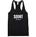 FTD Apparel Women's Squat Drop It Low Girl Racerback Tank Top