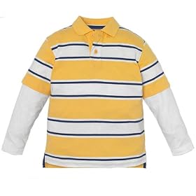faux layered polo