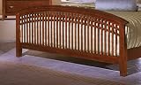 The Casual Collection King Arched Slat Footboard (Dark Cherry)