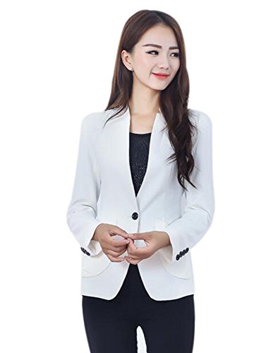 Aro Lora Women's Long Sleeve Solid Slim Casual Suit Jacket Blazer Coat