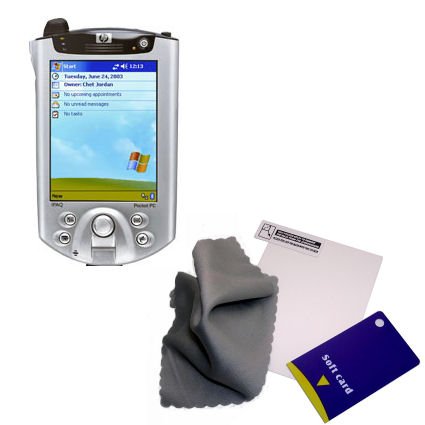 Clear Anti-glare Screen Protector for the HP iPAQ h5150 h5450 h5455 Series - Gomadic Brand