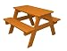 Polywood Outdoor Furniture Kid Picnic Table, Tangerine-Recycled Plastic Materials