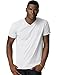 Hanes Men's Cotton Nano V-Neck T-Shirt,White,Medium