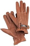 USG Lady Boss Sheep Leather Gloves with Fleece Lining Thinsulate, Ladies Shape, S, Black