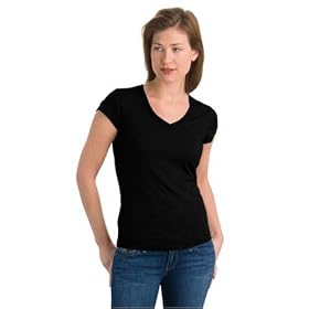 Buy District Threads Junior Ladies Slub V-Neck Tee