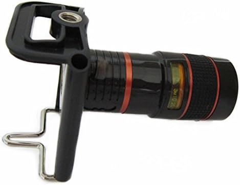 CiDoss Black 8x Zoom Optical Lens Telescope + Universal Holder For Camera Mobile Cell Phone + Tripod for iPhone 5 / 5S / 5C Samsung Galaxy S4 S5 S3 HTC Droid Blackberry & other phones