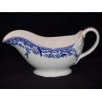 Spode Delamere Blue Gravy Boat - No Liner