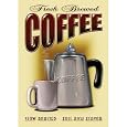 Fresh Brewed Coffee Retro Vintage Tin Sign Big Save
