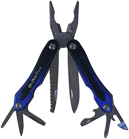 OutNowTech AJAX Multitool with Pliers Blade Saw Screwdrivers Bottle Opener &amp; Can Opener, Heavy Duty Multi Tool for Home Improvement, Indoors, Outdoors, Camping Hiking, Survival