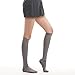 Pintoli/Fytto Style 1020 Women's Comfy Compression Socks, 15-20mmHg, Knee High, Gray, Small Size