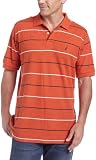 Nautica Mens Fca Deck Stripe Pique Polo