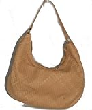Elliott Lucca Anise Light Tan Leather Woven Hobo