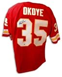 Christian Okoye Kansas City Chiefs Autographed Throwback Jersey